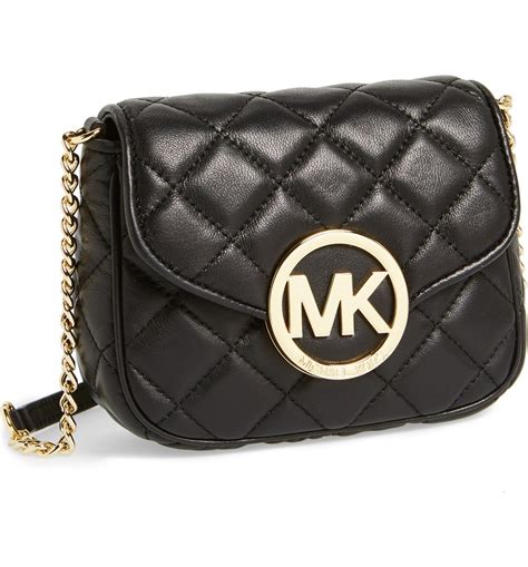 michael kors fulton quilted small crossbody|michael kors black fulton handbags.